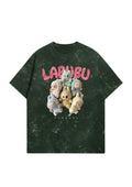 LABUBU Oversized Acid-Washed Tee