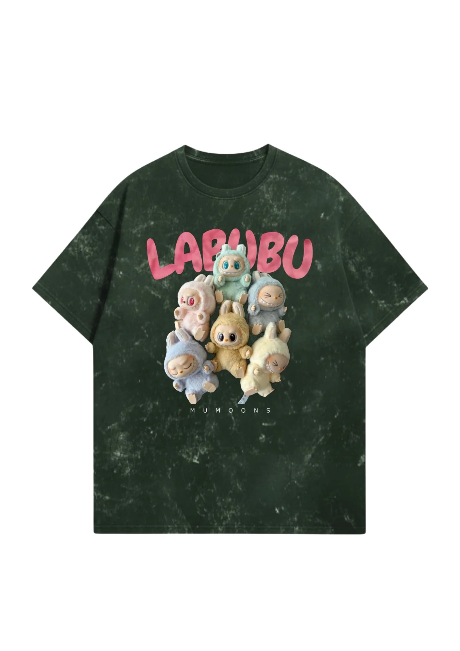 LABUBU Oversized Acid-Washed Tee